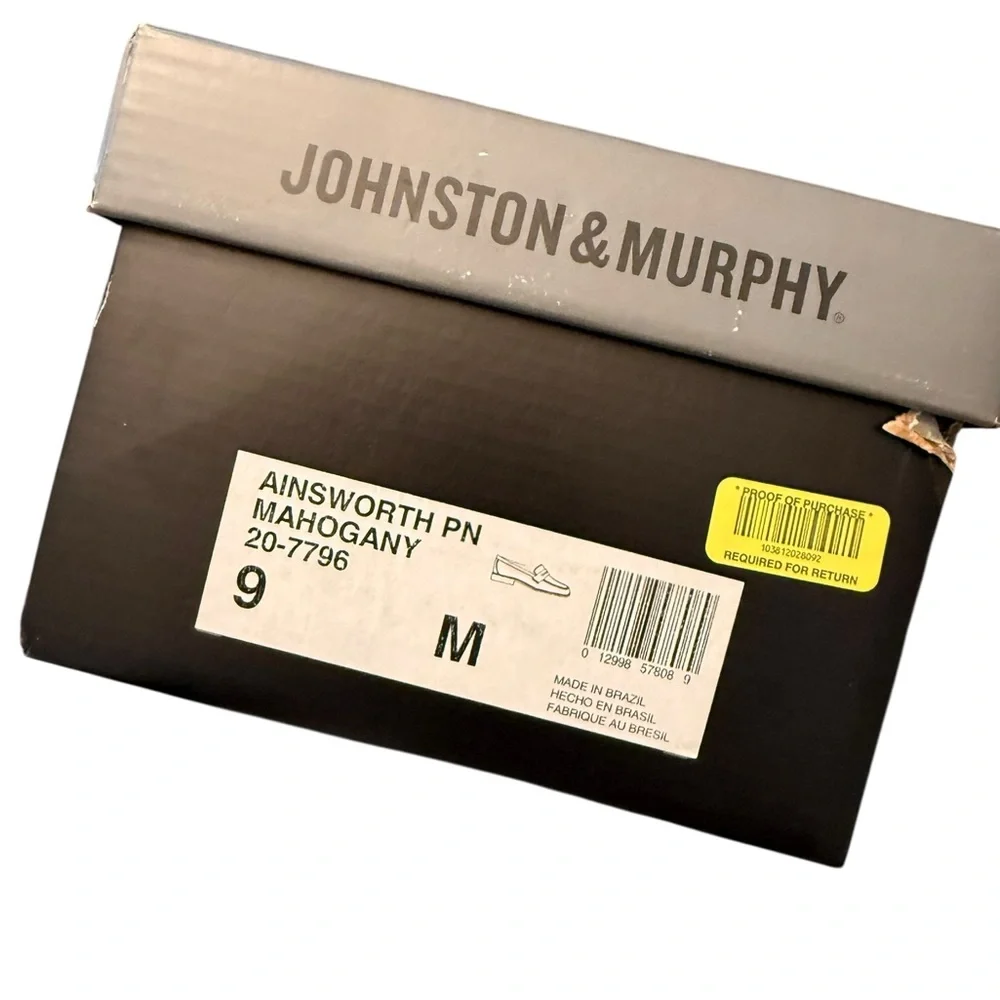 Johnston & Murphy Passport Burgundy Black Oxfords 20-2801‎ Men's Shoes size 8.5